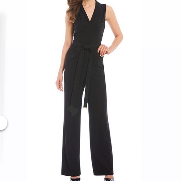 SOLD Calvin Klein wrap navy blue jumpsuit - Picture 2 of 8